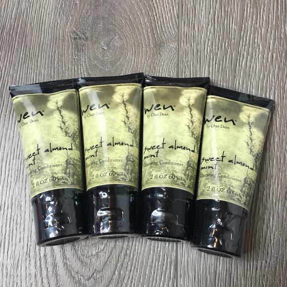 Lot of 4 Wen Sweet Almond Mint Cleansing Conditioner by Chaz Dean 2oz - Picture 1 of 3